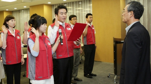 사진 2 사회봉사단 출범